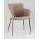 Стул Твигги велюр бежевый, каркас бежево-серый