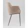Стул Твигги велюр бежевый, каркас бежево-серый