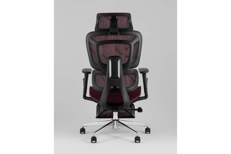 Кресло офисное TopChairs Nimbus бордовый-4