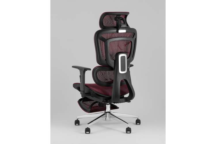 Кресло офисное TopChairs Nimbus бордовый-5