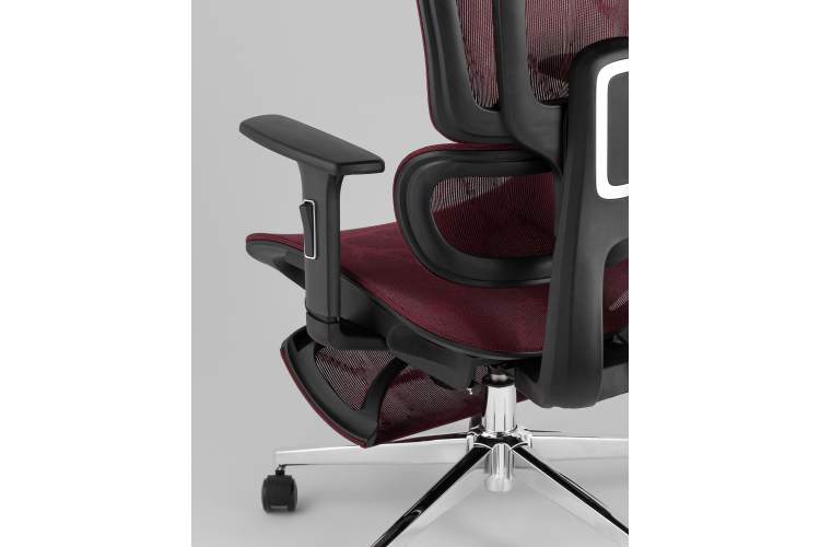 Кресло офисное TopChairs Nimbus бордовый-6