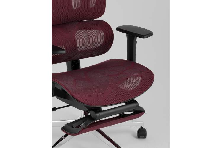 Кресло офисное TopChairs Nimbus бордовый-7