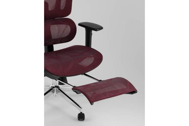 Кресло офисное TopChairs Nimbus бордовый-9