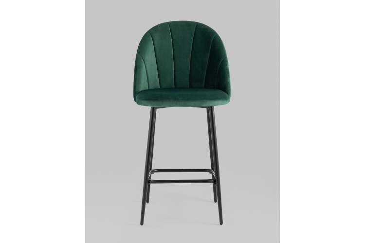 Стул полубарный Логан SN велюр зелёный-2