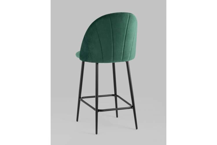 Стул полубарный Логан SN велюр зелёный-5
