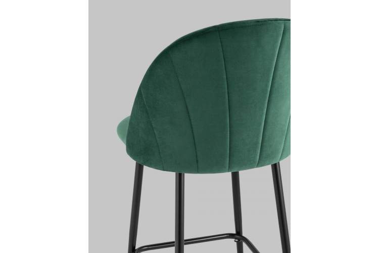 Стул полубарный Логан SN велюр зелёный-6