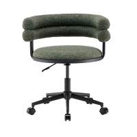 Стул офисный Ponty зелёный чёрные ножки