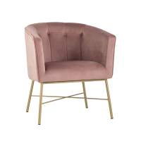 Кресло Шале велюр розовый