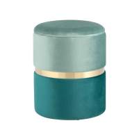 Пуф Кэрри с ящиком велюр бирюзовый