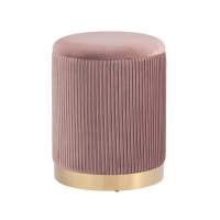 Пуф Шарлотта с ящиком велюр розовый