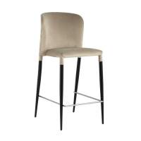 Стул полубарный Лори велюр бежевый Стул полубарный Лори велюр бежевый