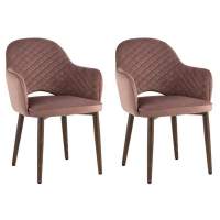 Стул Венера диамант велюр пыльно-розовый 2 шт