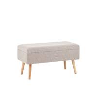 Банкетка Сторми с ящиком серый