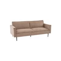 Диван прямой Кассель велюр рельефный бежевый