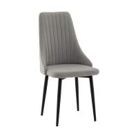 Стул Касаденика велюр серый, спинка гобелен лошадки