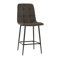 Стул полубарный Одди велюр темно-серый