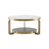 Журнальный столик Калисто 90*90 см светлая и темная керамика