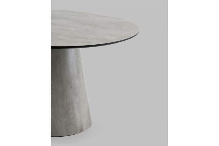 Стол круглый Стивенсон D120 столешница HPL метрополитан-3