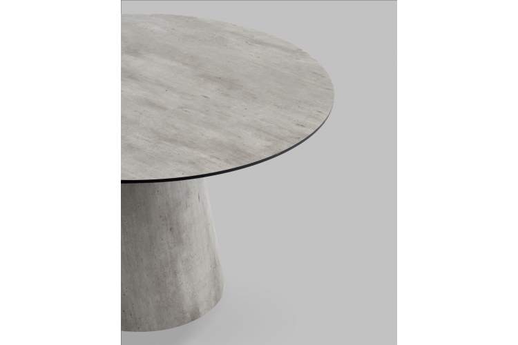 Стол круглый Стивенсон D120 столешница HPL метрополитан-6