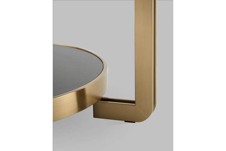 Журнальный столик Калисто 90*90 см светлая и темная керамика-8