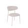 Стул обеденный Ayla серый белые ножки 2 шт.