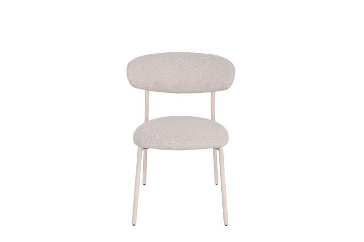 Стул обеденный Ayla серый белые ножки 2 шт.-2