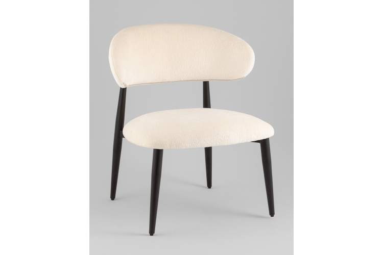 Кресло лаунж Ayla молочный-1