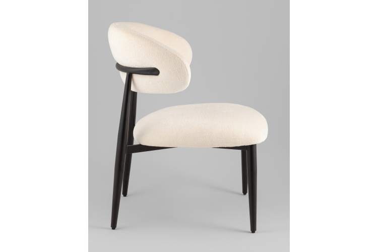 Кресло лаунж Ayla молочный-3