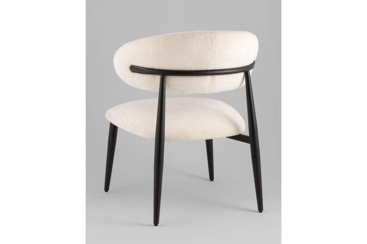 Кресло лаунж Ayla молочный-5