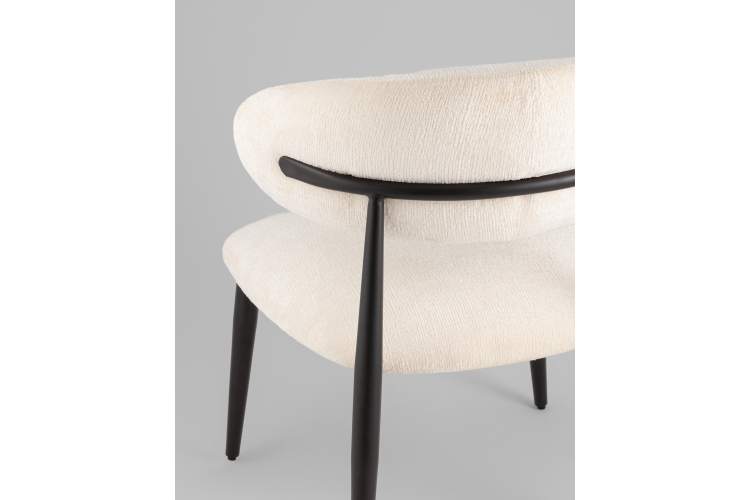 Кресло лаунж Ayla молочный-6