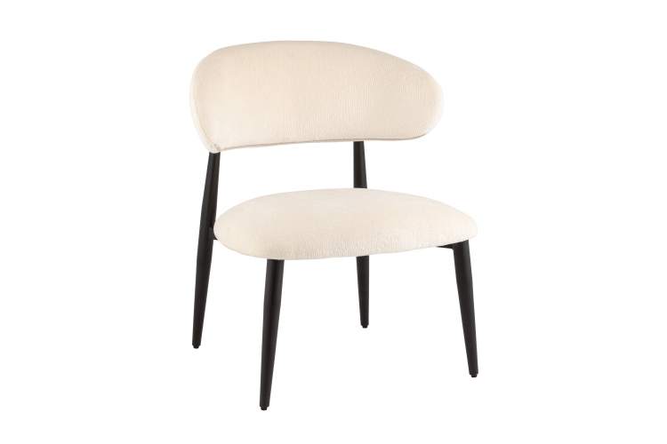 Кресло лаунж Ayla молочный