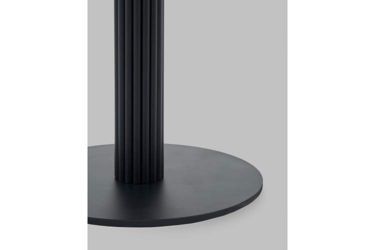 Стол круглый Фризбин D90, столешница МДФ сегни темный, основание металл черный-5