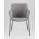 Стул Твигги велюр серый, каркас серый