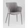 Стул Твигги велюр серый, каркас серый