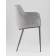 Стул Твигги велюр серый, каркас серый