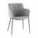 Стул Твигги велюр серый, каркас серый