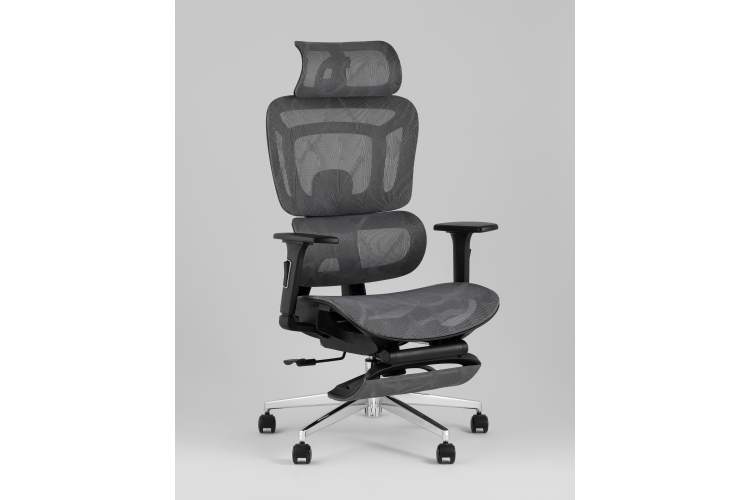 Кресло офисное TopChairs Nimbus серый-1