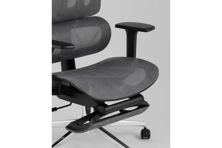 Кресло офисное TopChairs Nimbus серый-7