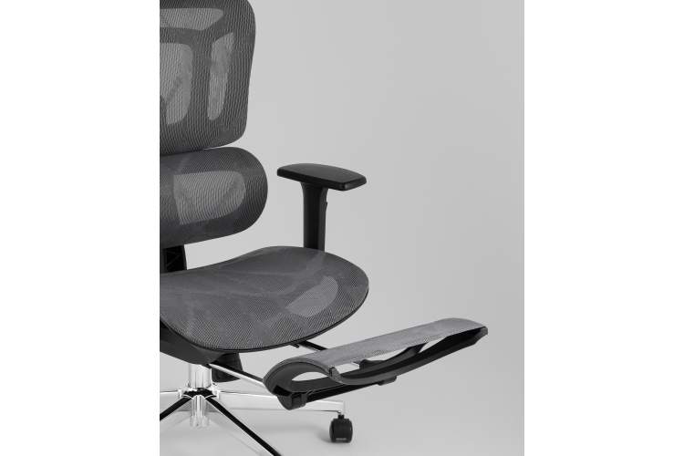 Кресло офисное TopChairs Nimbus серый-9