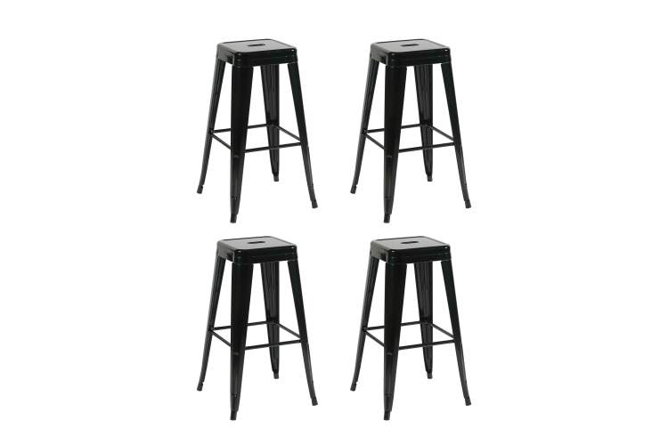 Стул барный TOLIX черный глянцевый KD 4 шт.