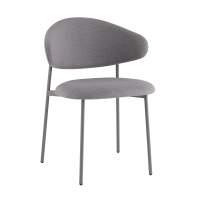 Стул Стул Evan велюр серый каркас серый