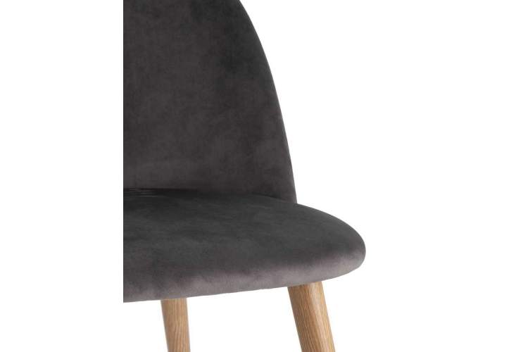 Стул Лион велюр с ромбами серый-1