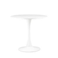 Стол Tulip D80 белый круглый на одной ножке