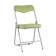 Складной стул Джонни экокожа салатовый каркас металлик