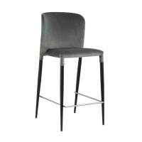 Стул полубарный Лори велюр серый Стул полубарный Лори велюр серый