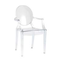 Стул Victoria Ghost с подлокотниками прозрачный