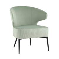 Кресло лаунж Royal Stripes велюр фисташковый