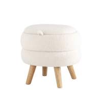 Пуф с ящиком Винни M тедди белый