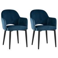 Стул Венера велюр сине-зеленый 2 шт