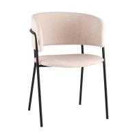 Кресло Нэлли New буклированный велюр бежевый